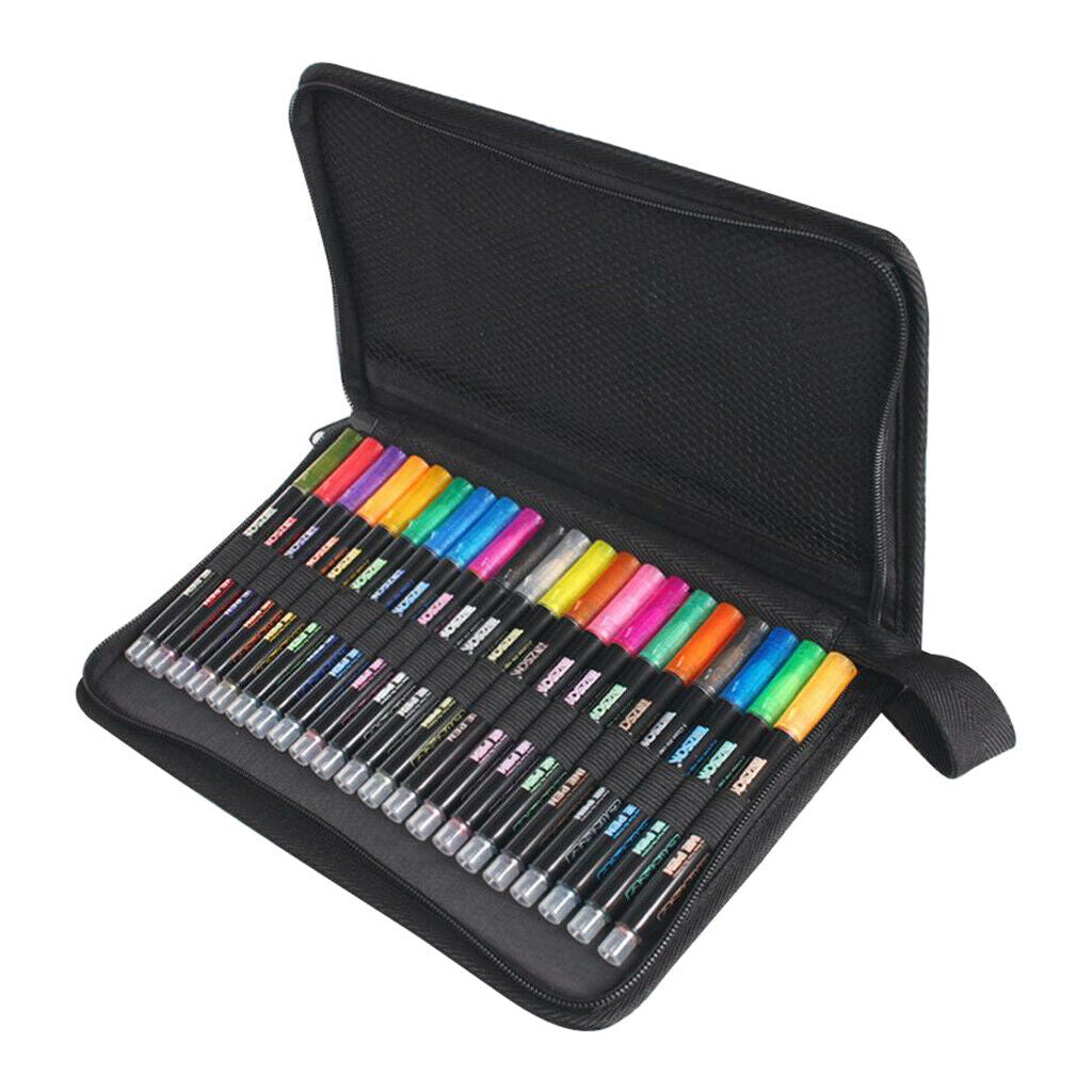 Pens Double Line Metallic Markers 21 Colors Pens