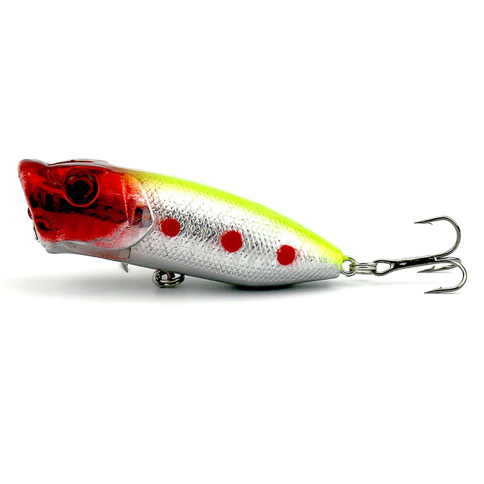 6.5cm 5pcs Topwater Popper Minnow Freshwater Fishing Lures Bass Bait Tackle Hook