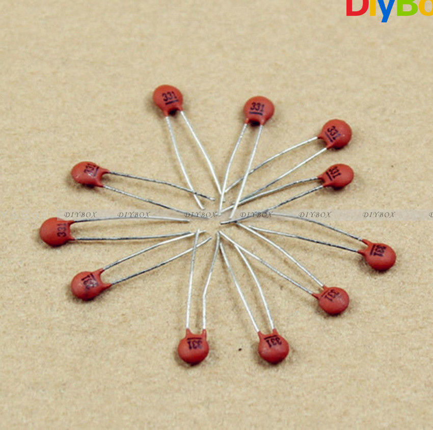25 Kinds Each 10pcs Ceramic Disc Capacitor 250pcs All in one Bag