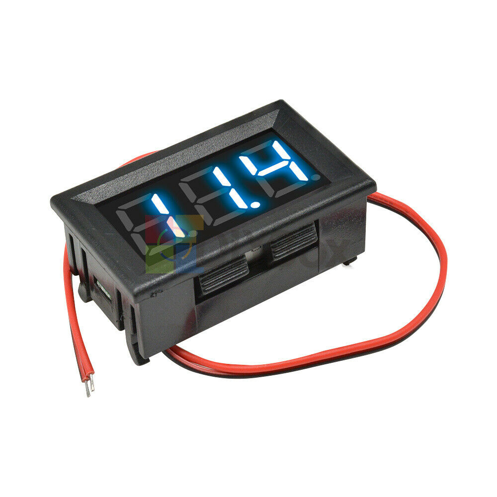 0.56” 2-Wire Digital AC 70-500V Voltmeter Ammeter Blue LED Amp Volt Amp Meter