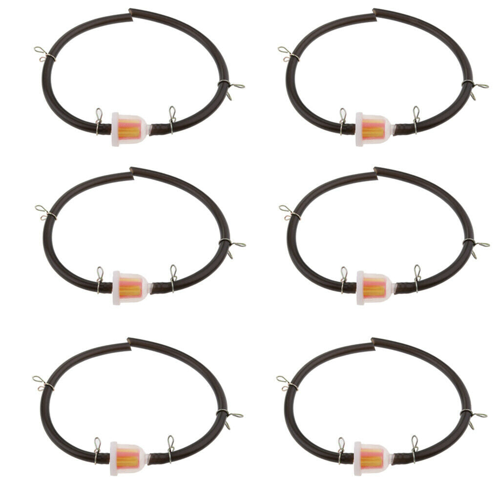 6 Pieces 47cc 49cc Mini Gas Hose Line Fuel Filter for Dirt Pocket Bike
