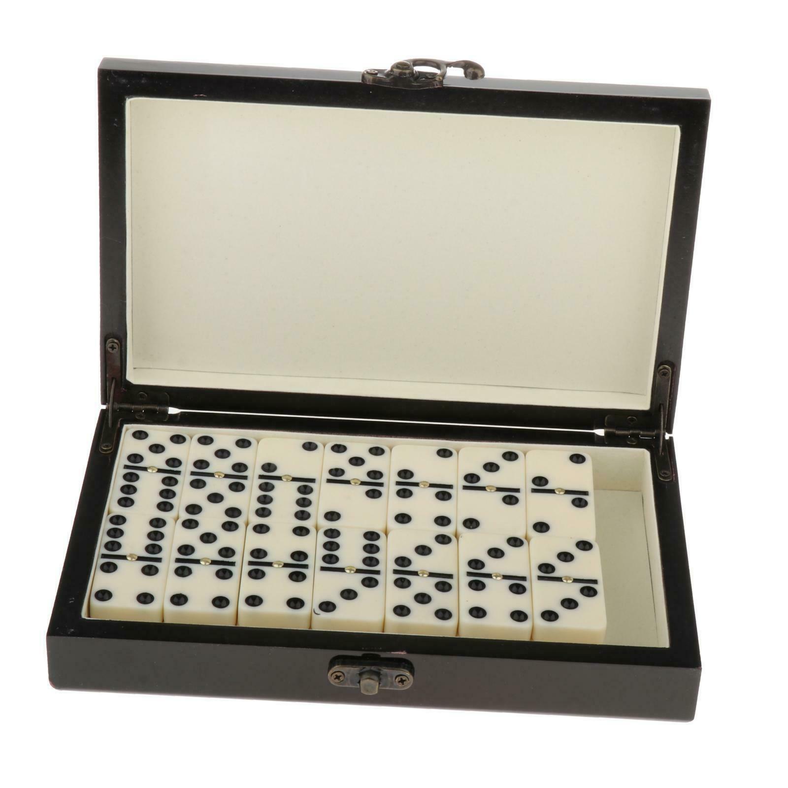 Retro Dominoes Tiles Set Traditional Board Travel Game Toys Board Game Travel