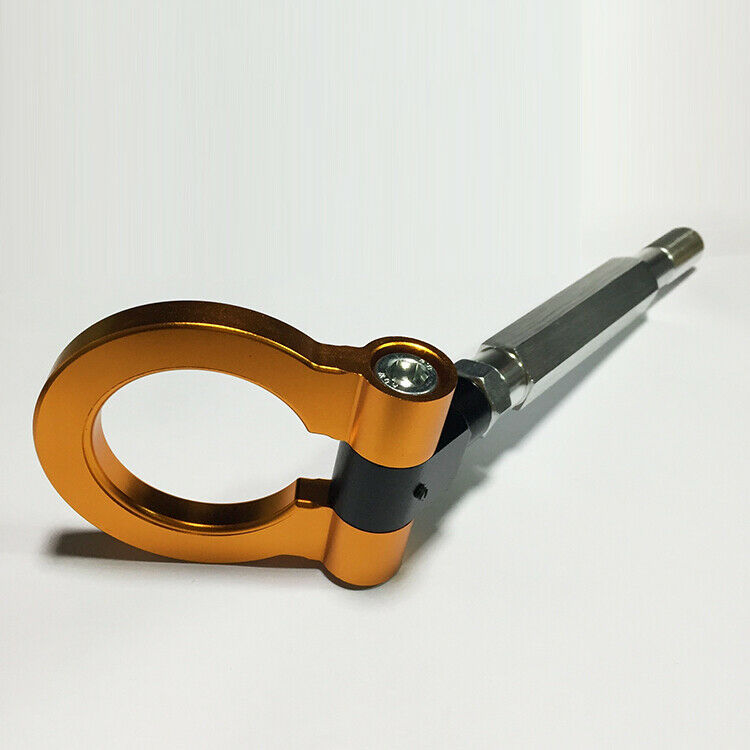 Portable Car Racing Screw Aluminum Tow Towing Hook For  STI Golden Hot