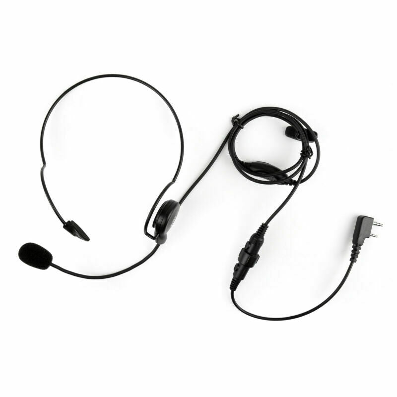 1Pcs Single Ear PTT Behind the Head Headset For Kenwood TK-3107 Baofeng Radio B5