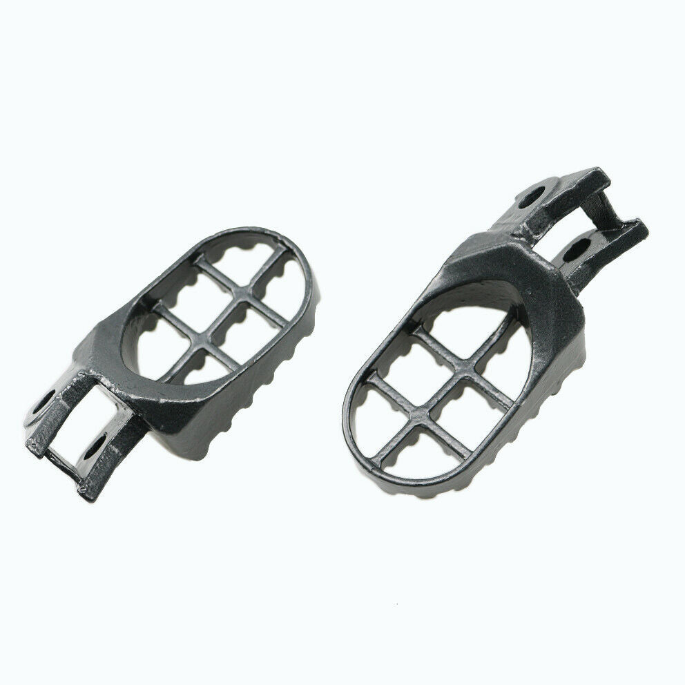 Grey Off-road Dirt Bike Steel Foot Pegs For Kawasaki KX125 KX250 1997-2001