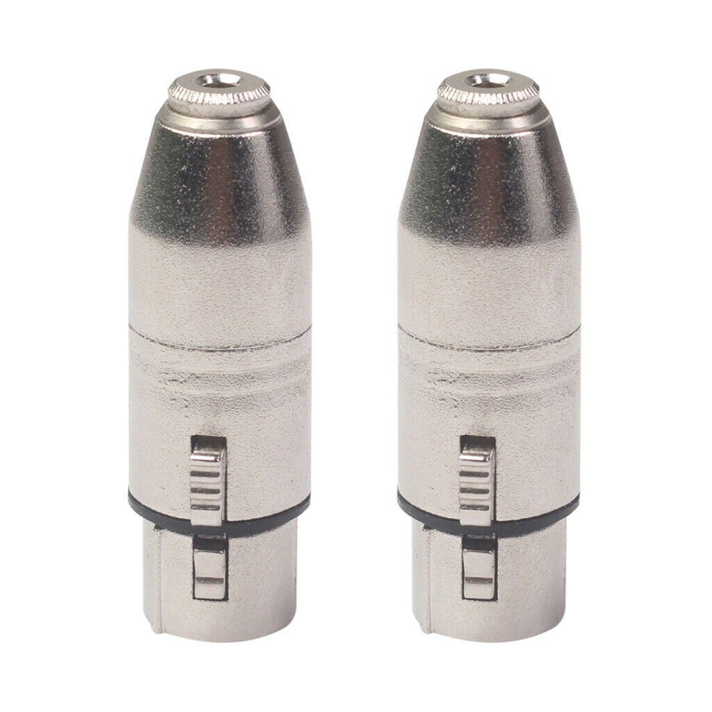 1 Packs Alloy 3.5mm 3 Pins Female to Female Plug Converters SA533 57x16mm