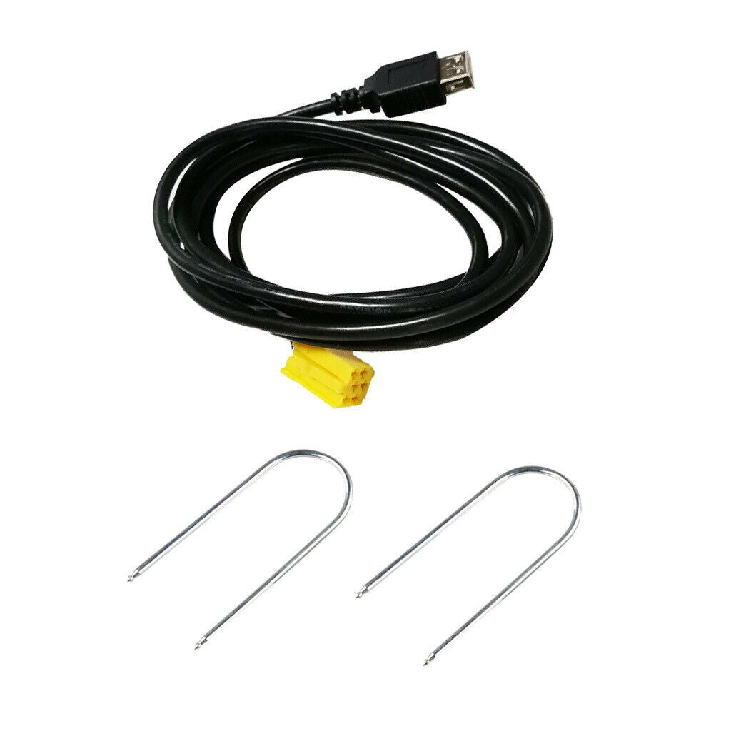 Mini ISO 6Pin Connector USB Adpater Cable for Alfa Romeo Fiat Grande Punto