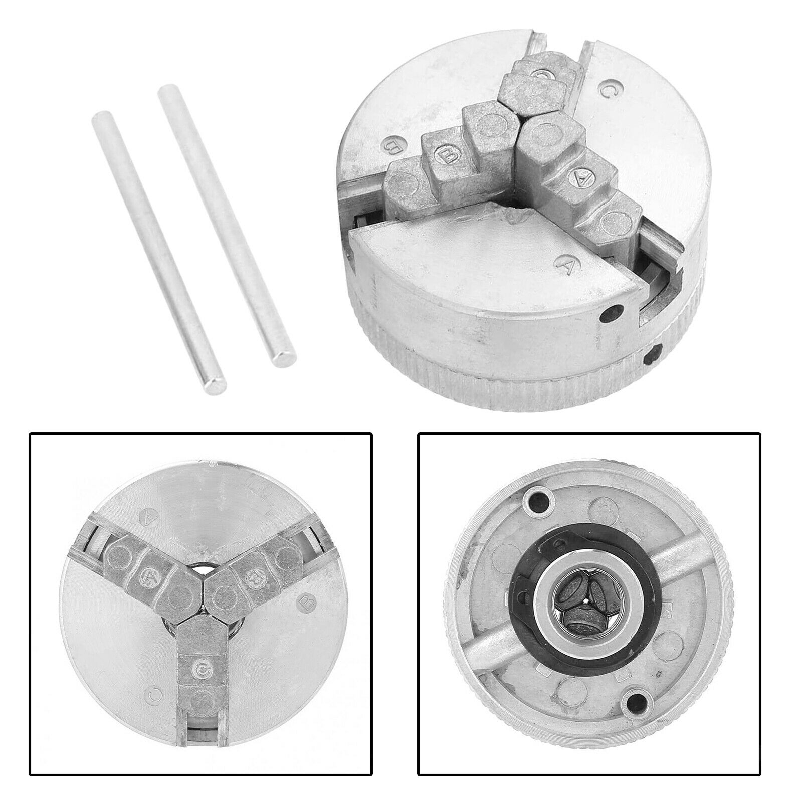 Zinc Alloy Mini Lathe Chuck Three Jaws Clamp Clamping Parts Accessories