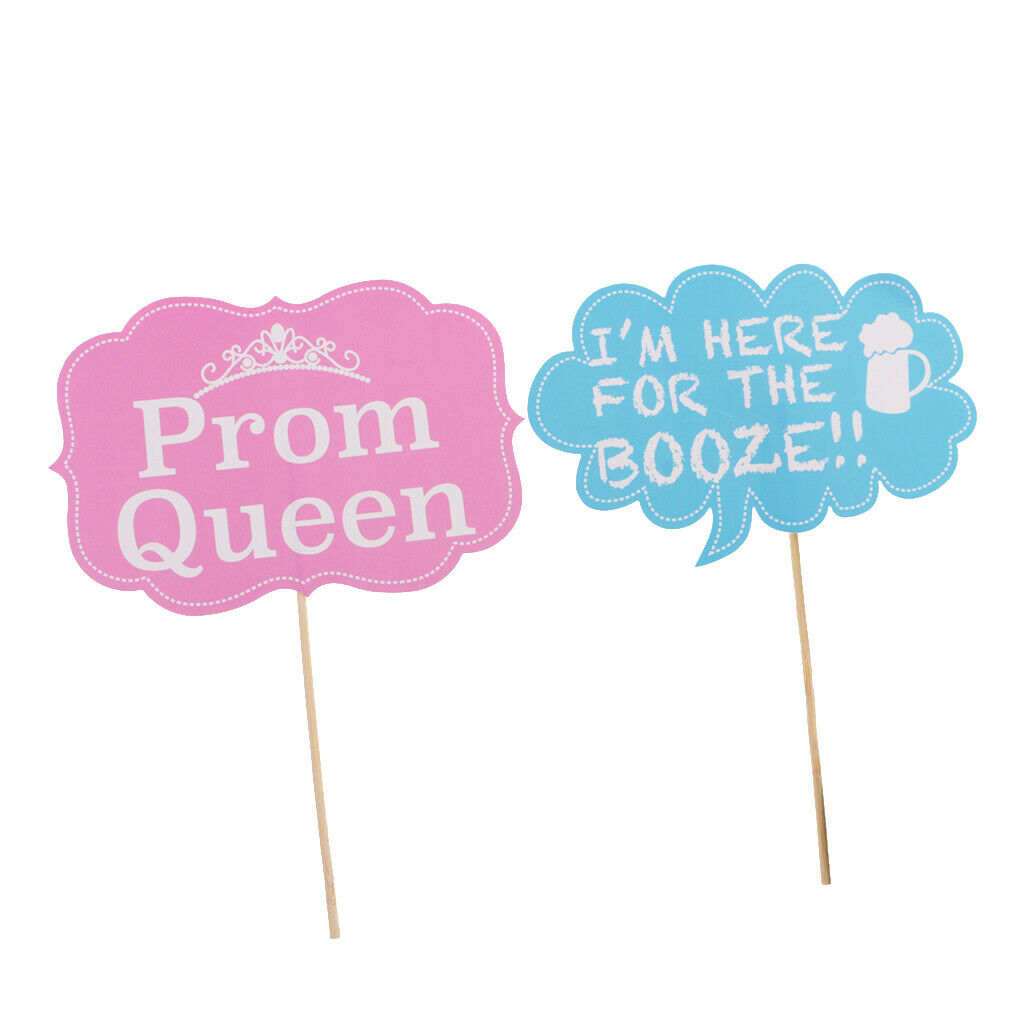 10 Pieces Funny Class Reunion Party Frame Themed Hand Held Photo Booth Prop