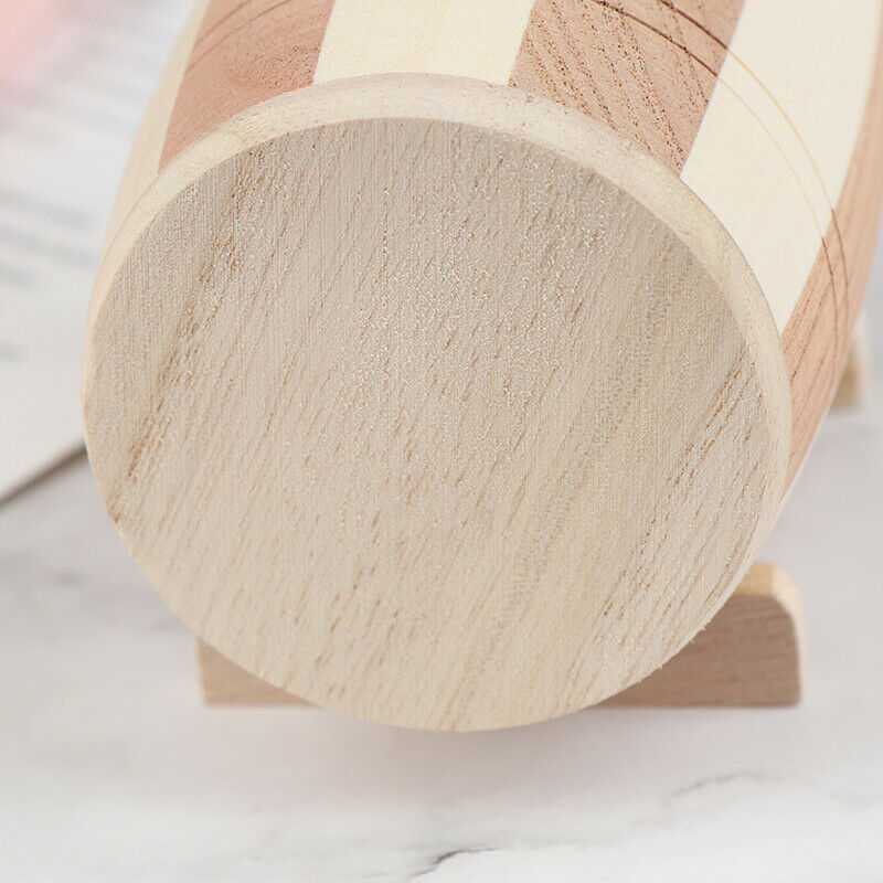 1pc Wooden Money Box Piggy Bank Money Box Savings Wine Barrel Wood Piggy .l8