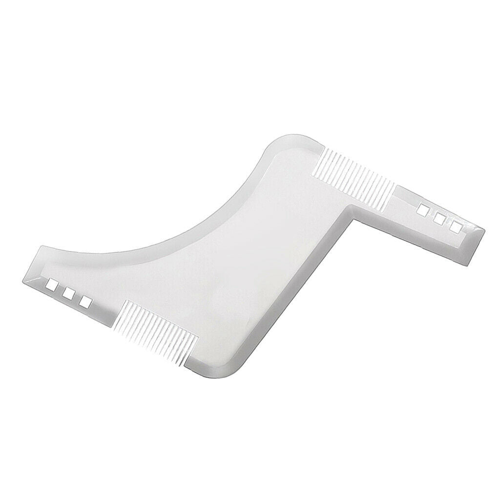 Beard Tool Shaper Beard Comb Facial Hair Care for Salon Barber Clear