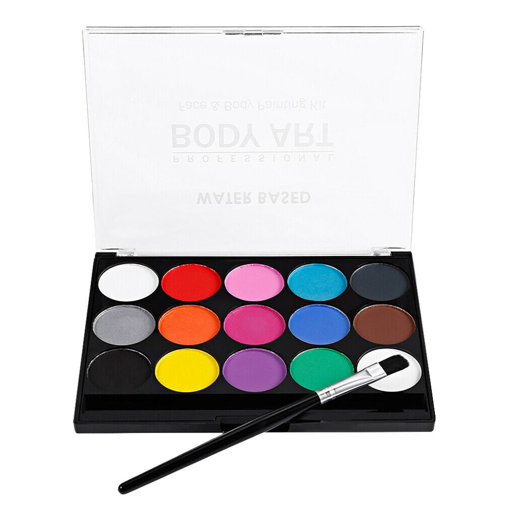 Kids Face Painting Professional Easy Non-toxic Paint Body Makeup 15 Colors