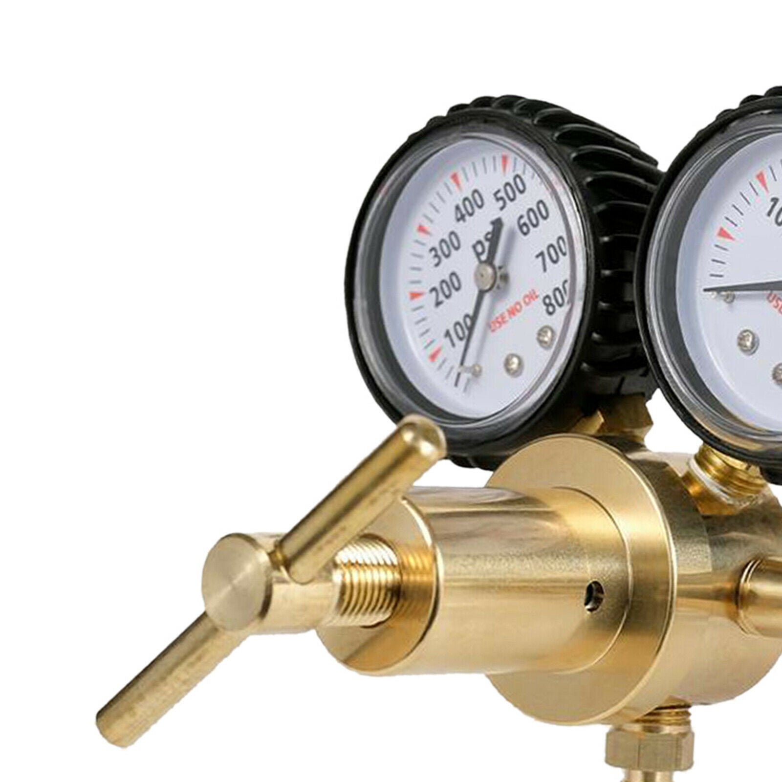Brass Nitrogen Gas Regulator 0-4000kPa 0-800 PSI  Pressure CGA580