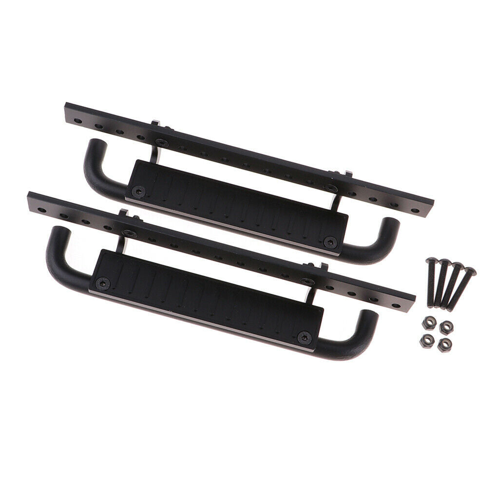 2 Pack Remote Control Car Metal Side Pedal Plate for   D90 1/10 RC Crawler