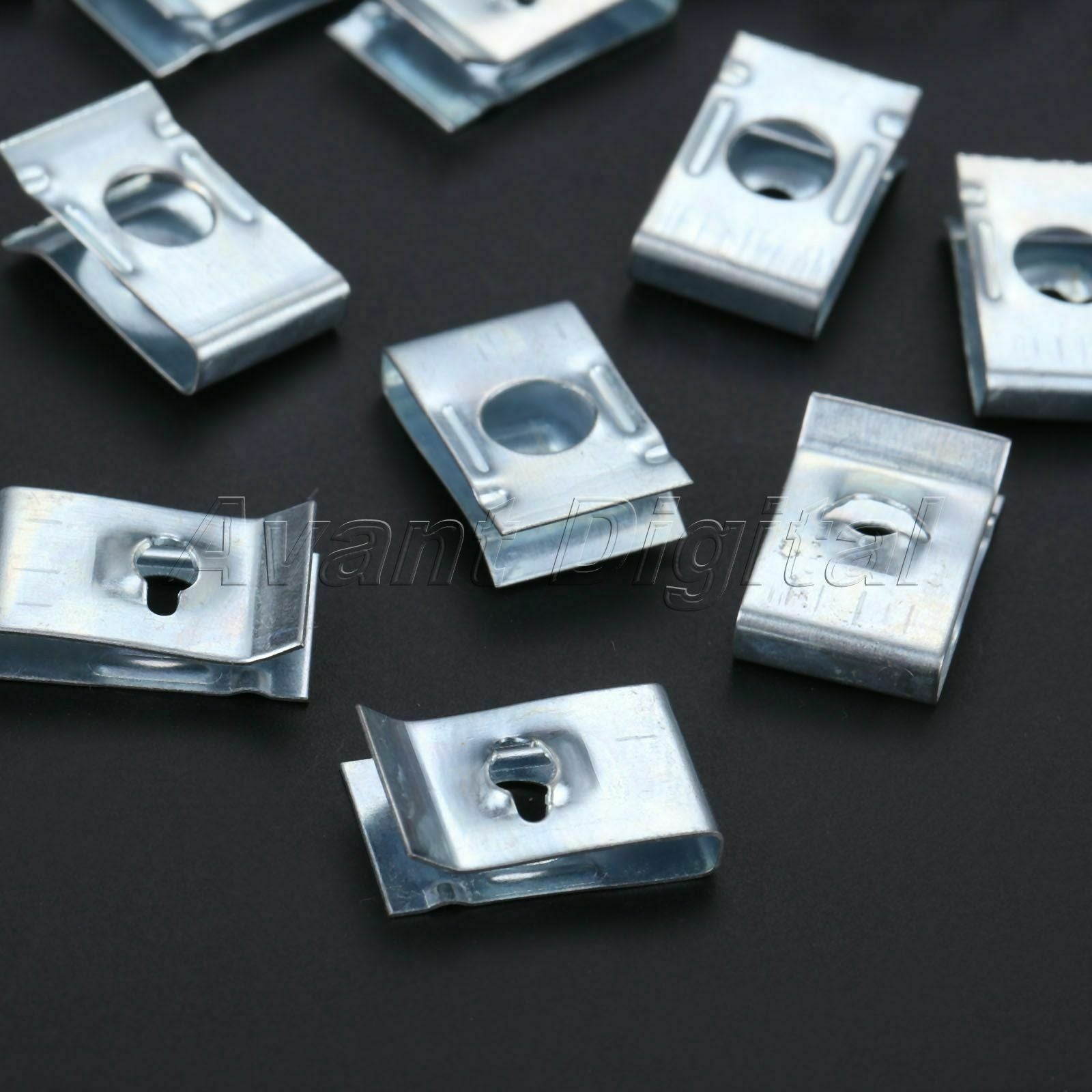 Wholesale 50x Auto U Clips Trim Fasteners Retaining Screws Panel Sliver Rivets