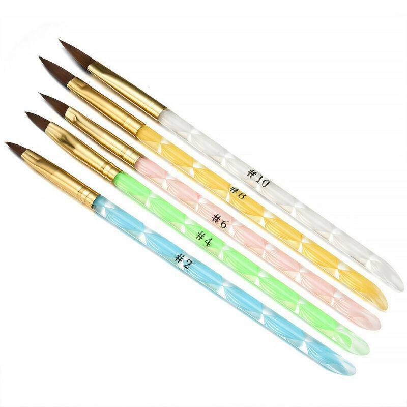 5pcs NAIL BRUSH SET Acrylic UV Builder Gel Nail Polish Art Painting KIT Set