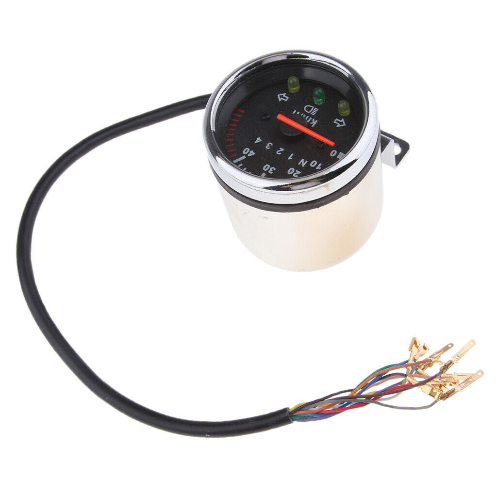 12V Motorcycle Gauges Odometer KMH Speedometer Gauge for Motorcycle ATV Quad