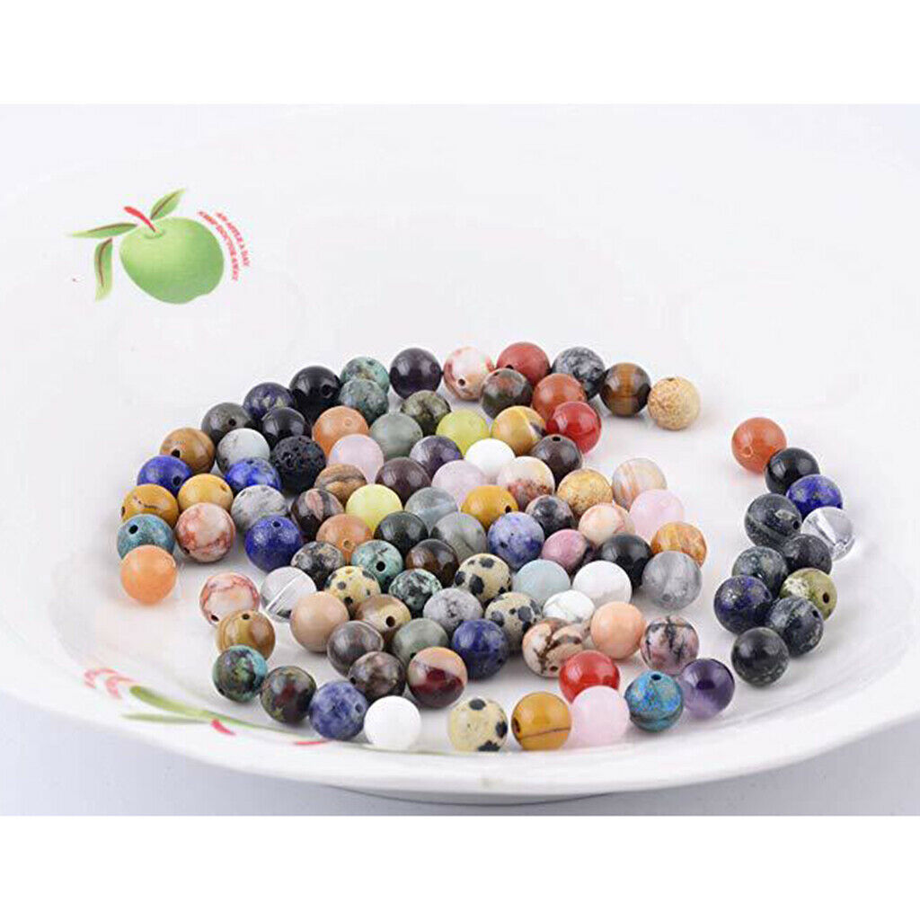 100Pieces Round Spacer Beads for Jewelry Making Loose Beads Charms Findings