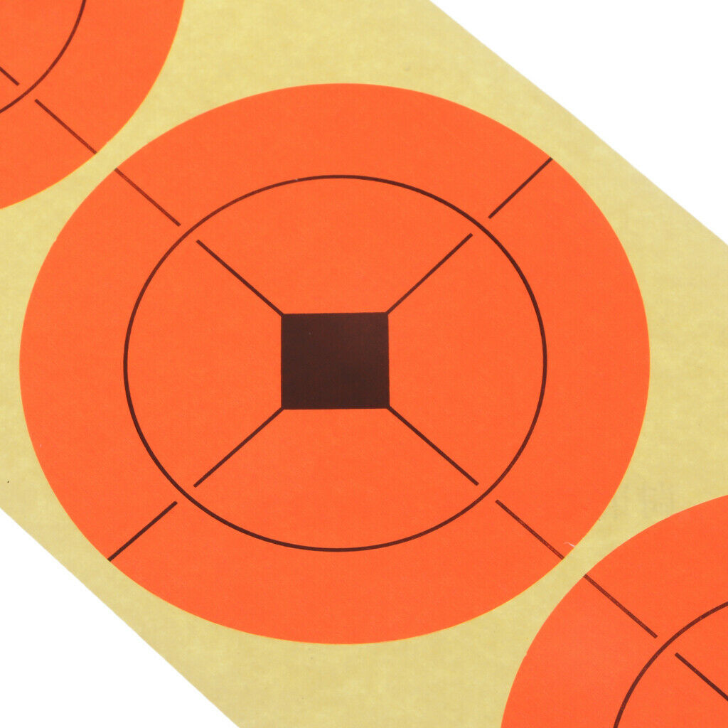 120pcs Shooting Paper Target Florescent Orange Self adhesive Target Stickers