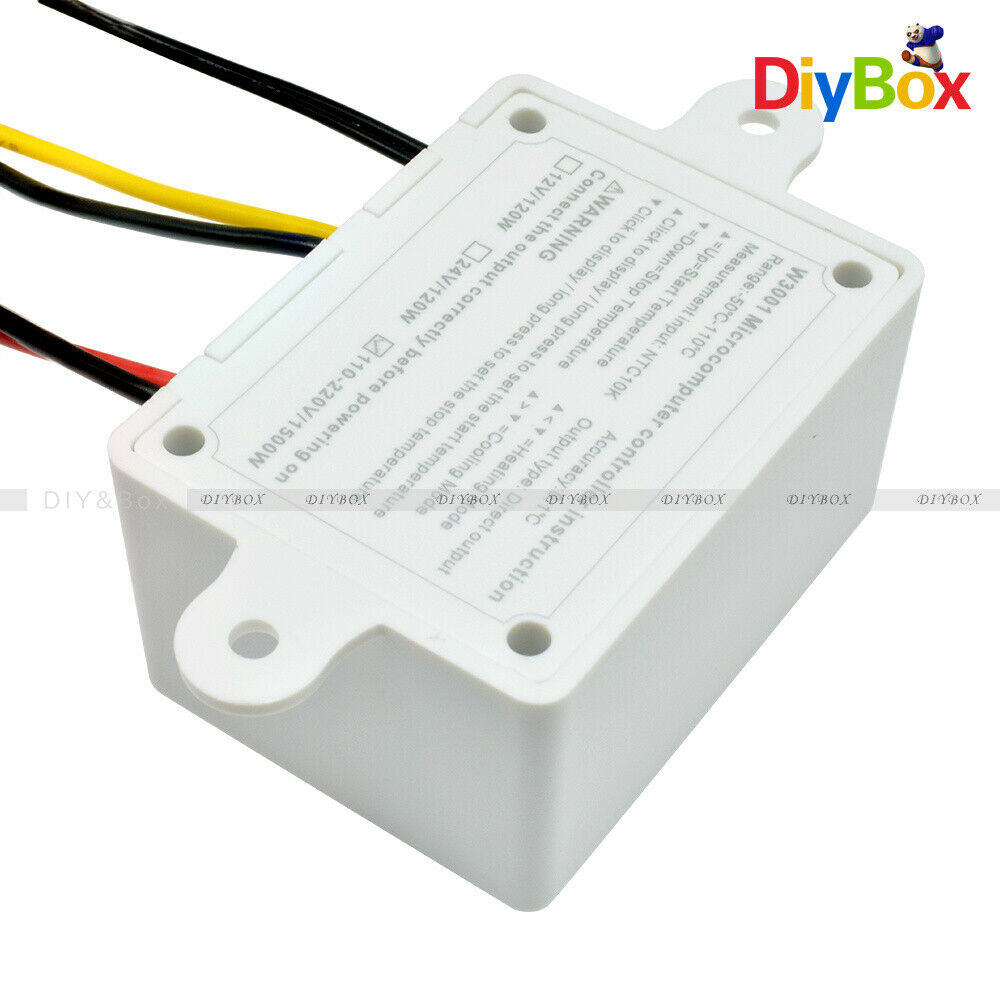 220V Digital LED Temperature Controller 10A Thermostat Control Switch Probe