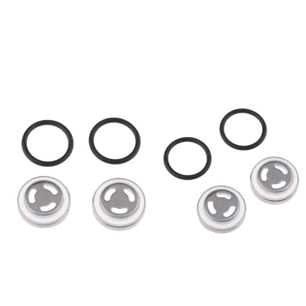 4x Φ 18mm Sight Glass Sight Glass with Rubber Seal Suitable for Motorcycle
