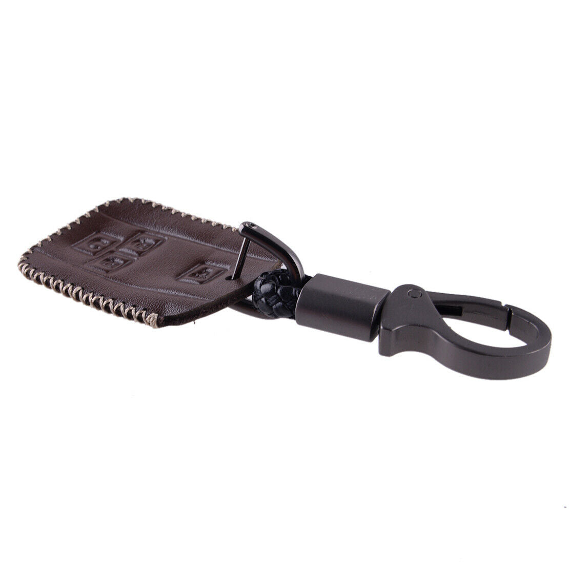 Car Brown 4 Buttons Key Fob Cover Case Chain Fit for Chevrolet GMC M3N32337100