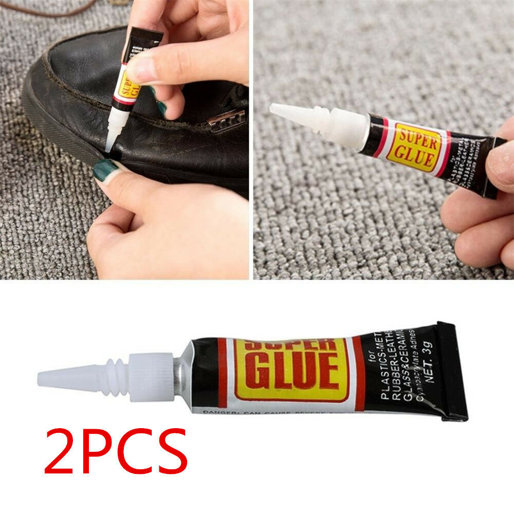 2PCS Useful Super Glue Surface Insensitive Extra Strong Adhesive Fast Instant ~