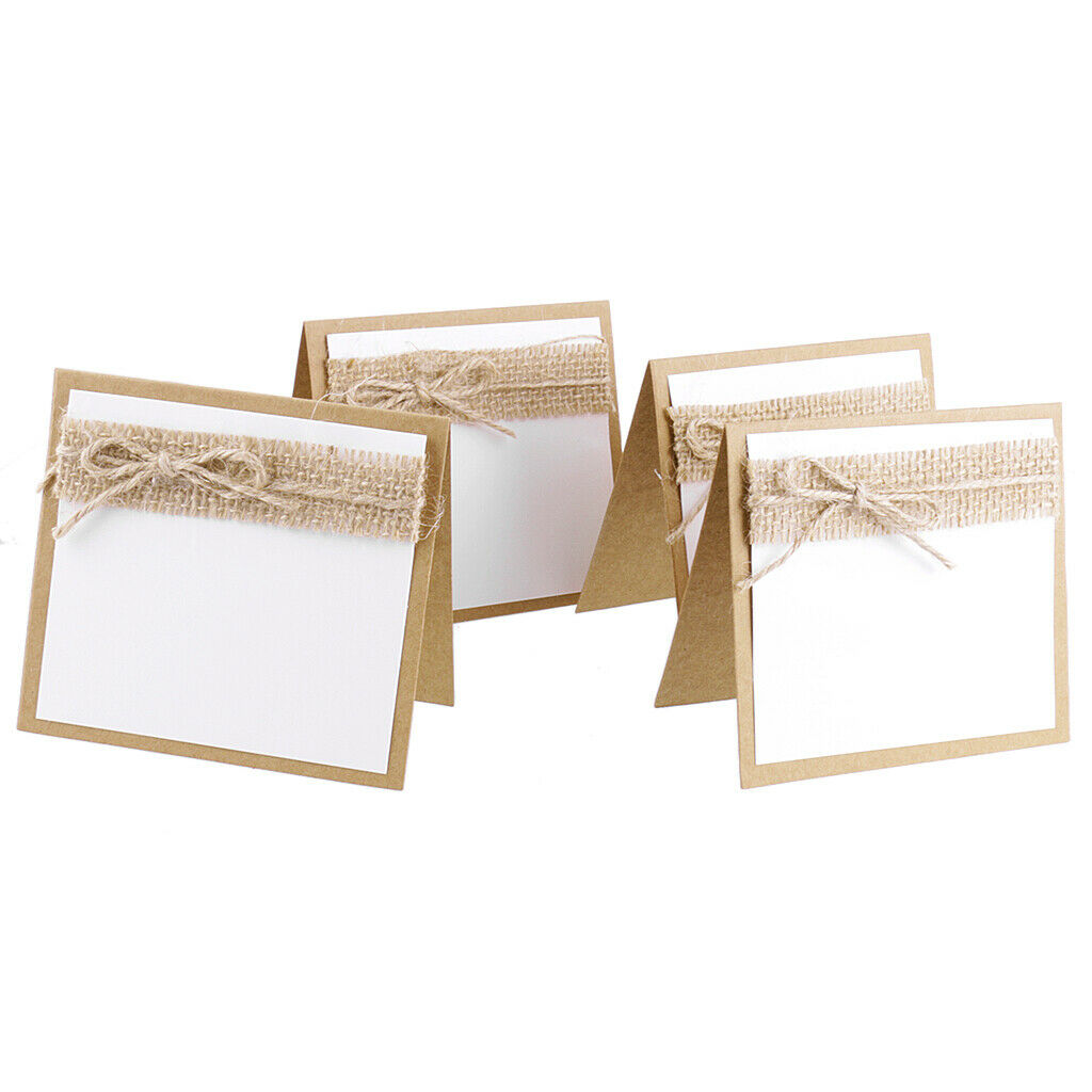 10pcs Guest Party Name Table Place Cards for Shabby Chic Rustic Wedding