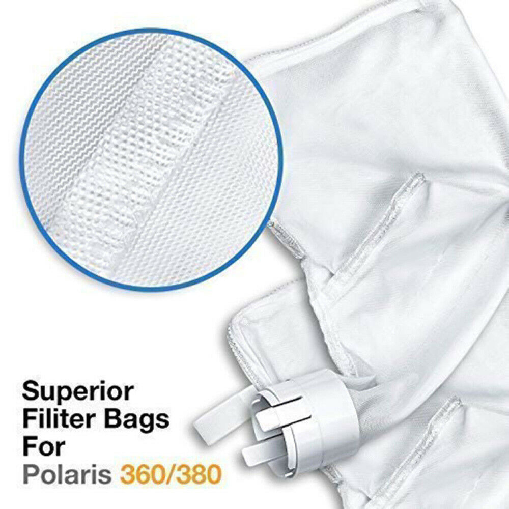 2Pcs Zipper Bag Replacement for Polaris'360/380 Pool Cleaner Suction Machine Kit