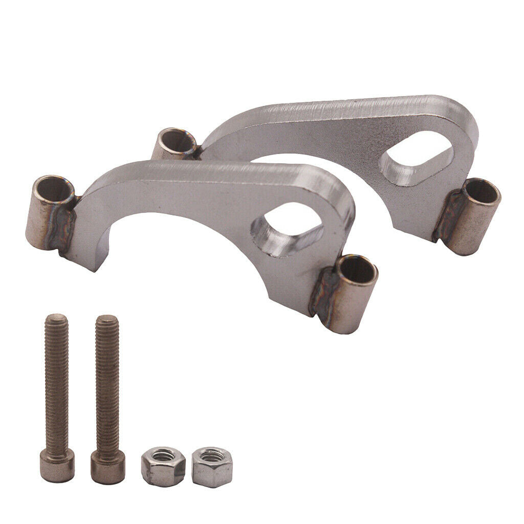 2.5in Mild Steel Exhaust Split Flange Flat Oval Replacement for Car Vehicle
