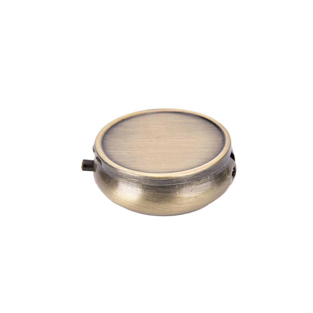 Metal Round Pill Box Medicine Organizer Container Jewellery Case Storage B Lt