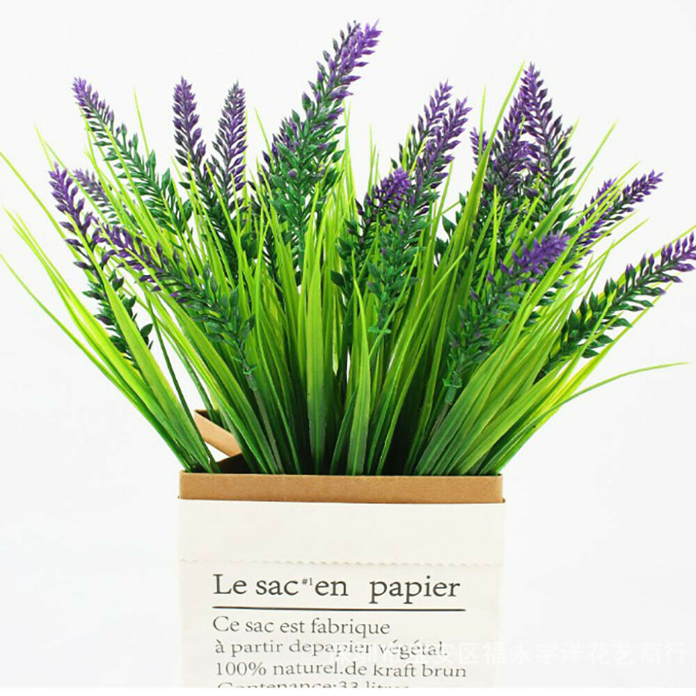 Artificial Lavender Bouquet Office Home Simulation Plant Decor Flowers Plants AU