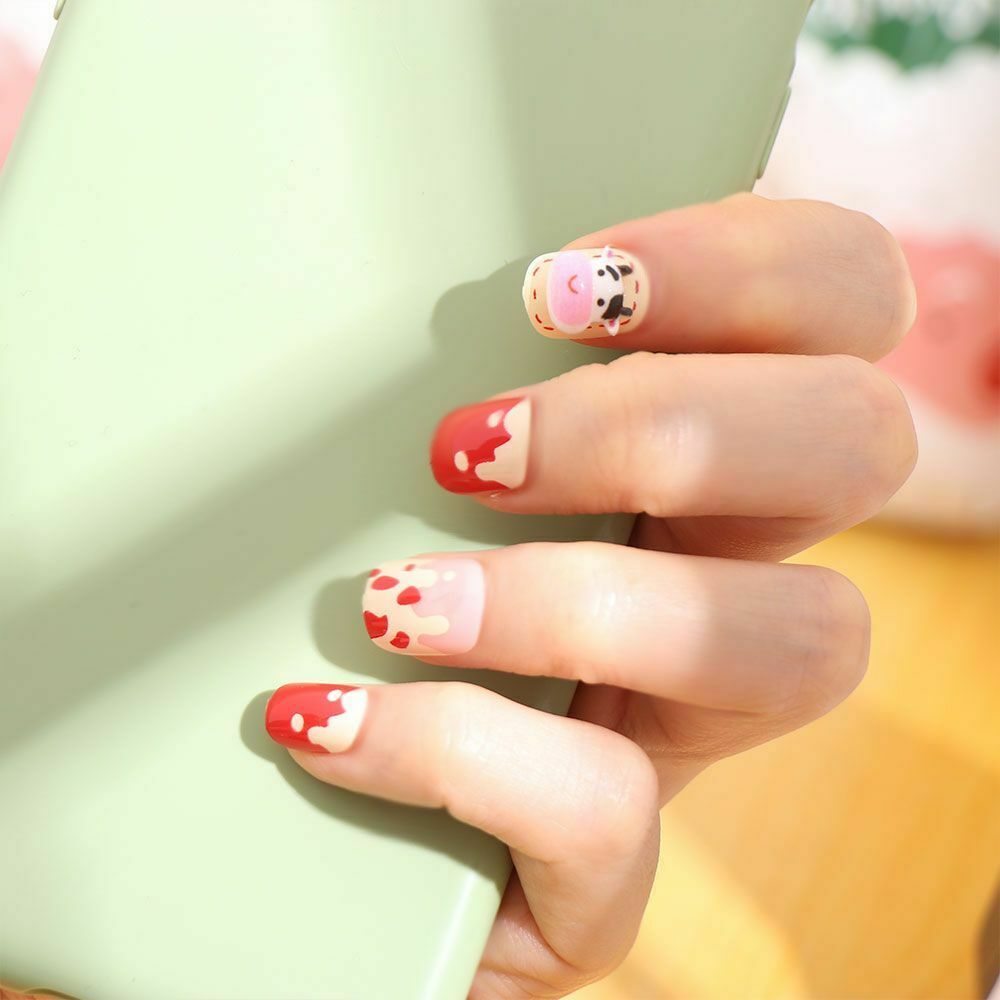 Detachable Manicure DIY Full Cover Butterfly Nail Patch False Nails Beauty Tool