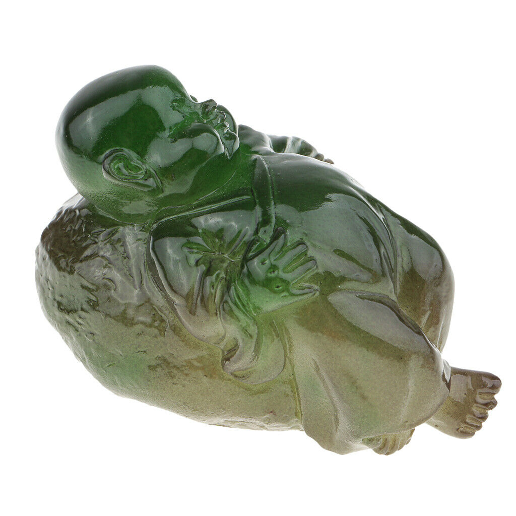 Color Tea Pets Buddha Kung Fu Tea Decor Play Tea Pet of Buddha Emerald