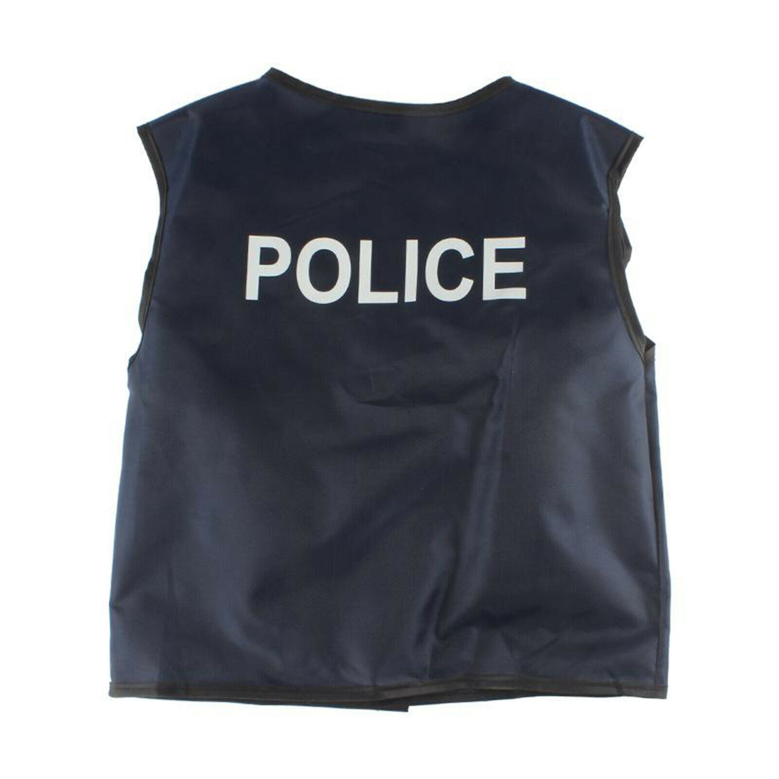 4pcs Unisex Kids Policeman Vest Career Costume Occupation Role Play Clothes
