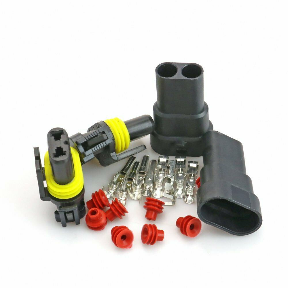 for HID Halogen Headlight 9005 9006 H10 Female Male Plug Bulb Connector Adapter