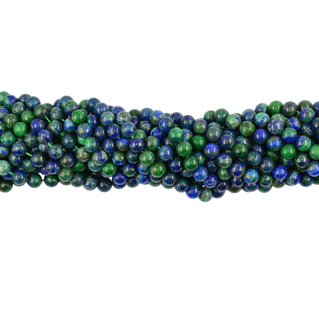 15.5" Natural Malachite Peacock Round Loose Beads 8mm 0.8mm Jewelry Findings