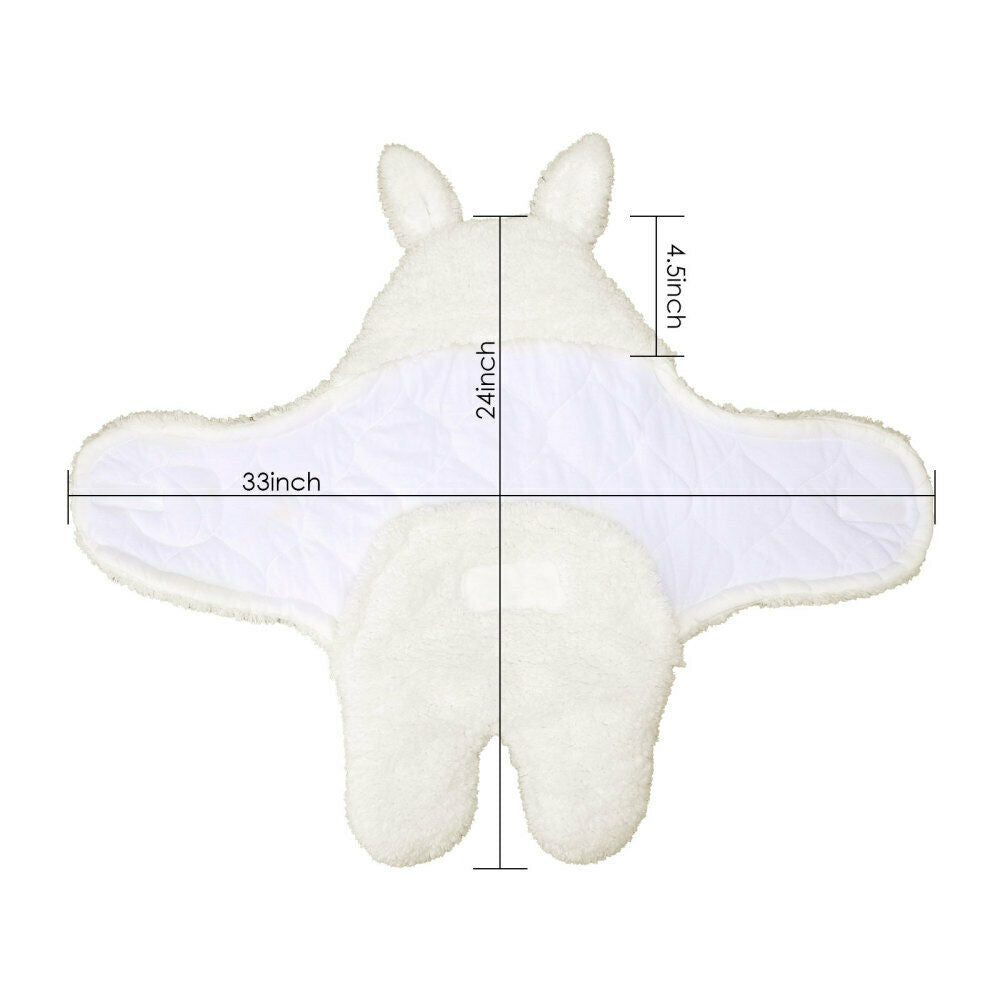 Baby Swaddle Blanket Velveteen Swaddle Wrap Blanket Quilt for Newborn Babies