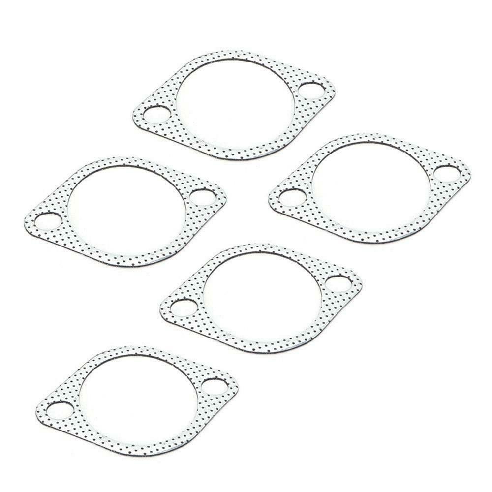 5Pcs  3in Ceramic Exhaust Pipe Metal Gasket with Reinforced Ring 76mm Downpipe