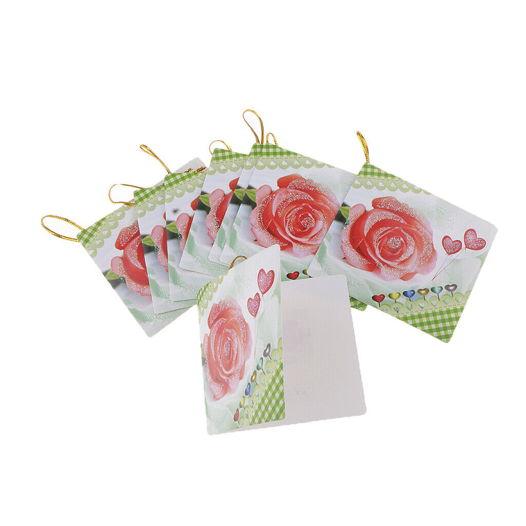 160pcs Rose Greeting Message Cards Hanging Notes Cards Party Decoration
