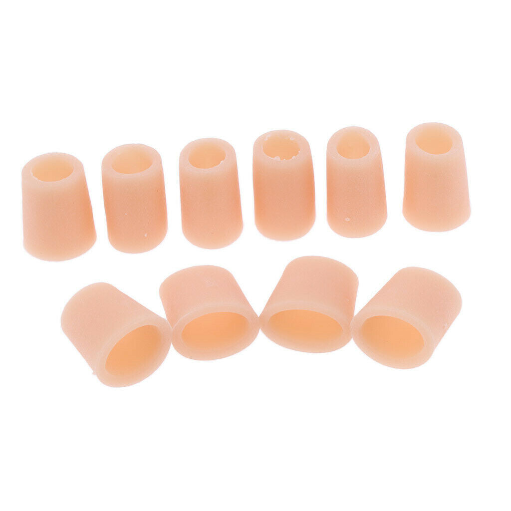 5 Pairs Gel Toe Sleeves Caps Tube Protector Separators for Hammer Toes