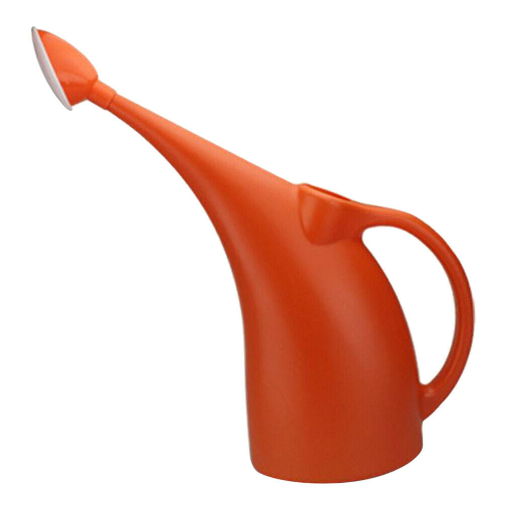 2 Pieces Lightweight Watering Can Garden Plants Indoor Outdoor 2L Orange