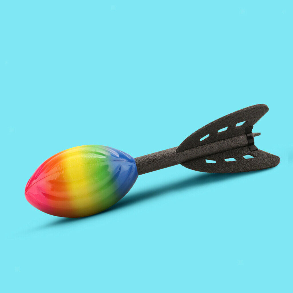 Rainbow EPP Foam Maual Hand Launch Rocket Mini Airplane Kids Toys Game