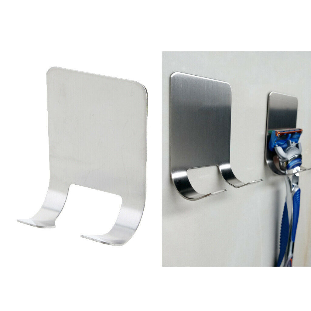 Stainless steel adhesive hooks without drilling, self-adhesive hooks, wall