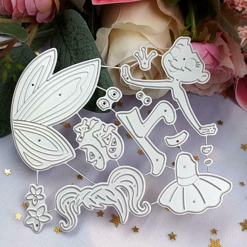 Fairy Metal Cutting Dies Stencil Scrapbooking DIY Album Stamp Paper Card Mold