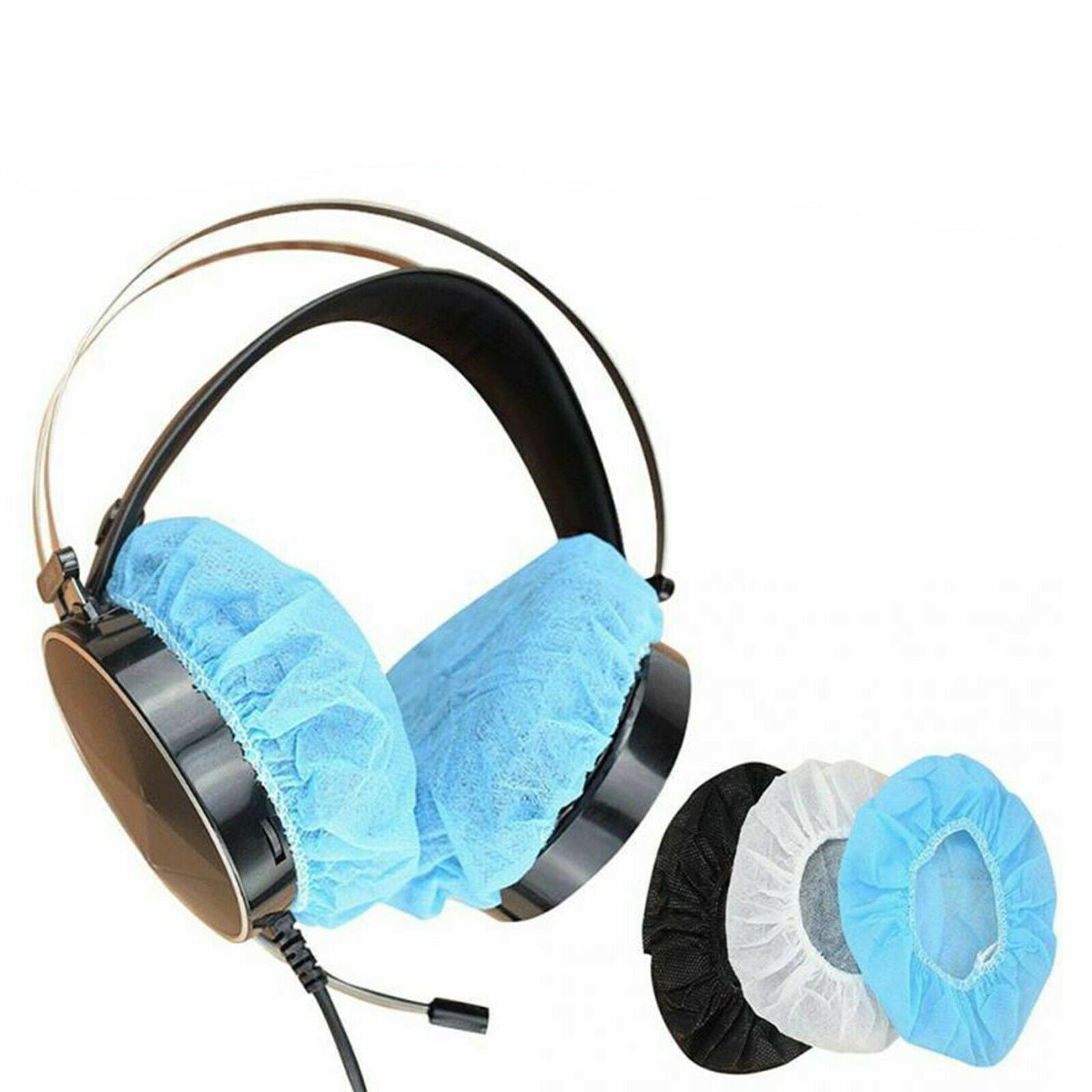 Disposable Hygienic Sanitary Earpad Covers for Small Headphones and All SuperEar