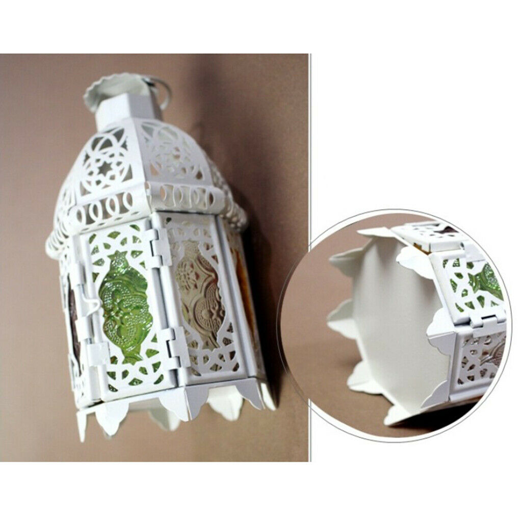 2Pack White Glass Lampshade Candle Holder Candlestick Lamp for Festival Holiday