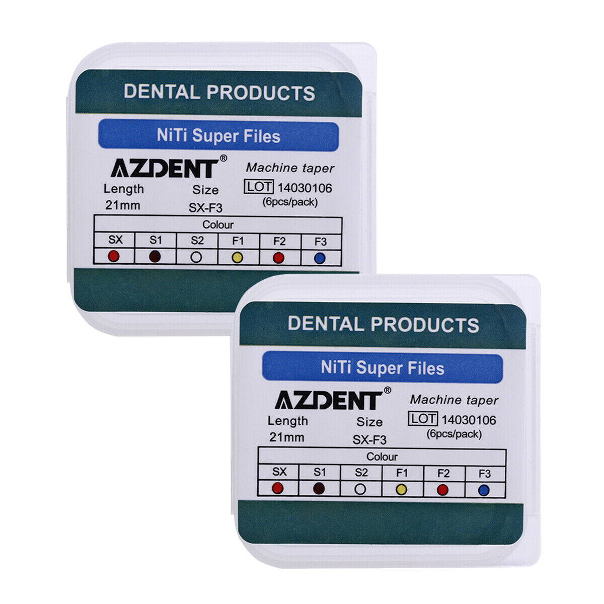 10X Dental Endodontic NiTi Super Rotary Files Root Canal Engine Use SX-F3 21MM