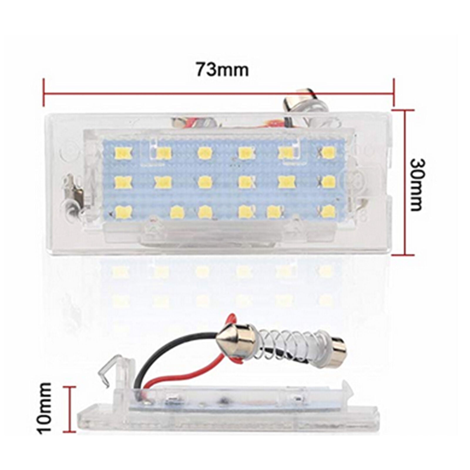 For BMW X5 E53 X3 E83 1999-2010 Canbus SMD LED License Plate Lights Lamps White