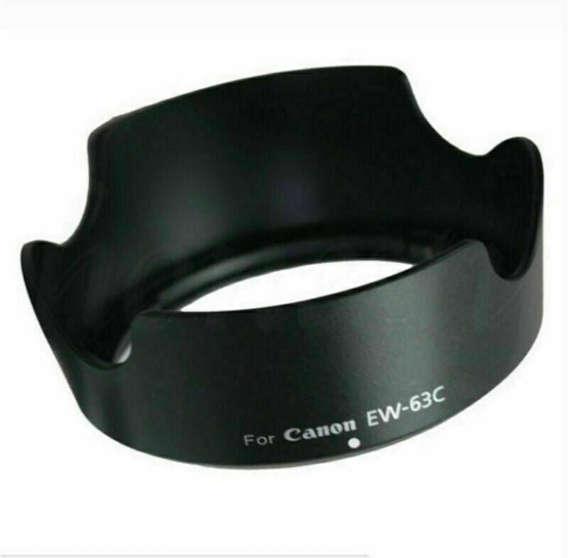 Camera Lens Hood Shade For Canon EW63C EF-S 18-55mm f/3.5-5.6 IS STM